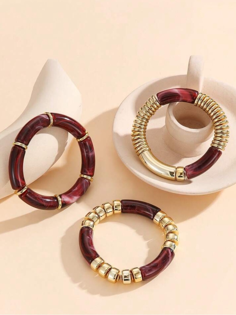 Boho Burgundy Bracelet N2316